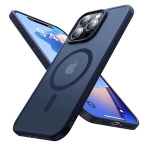 Blue MagSafe-Compatible Phone Case iPhone 15 pro max